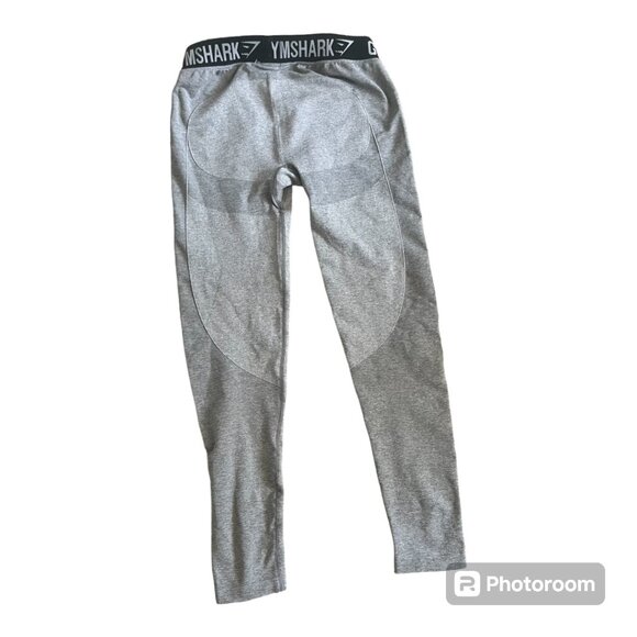 NWT GYM SHARK FLEX LEGGING V3 Light Gray Marl  Size LARGE - Picture 6 of 6